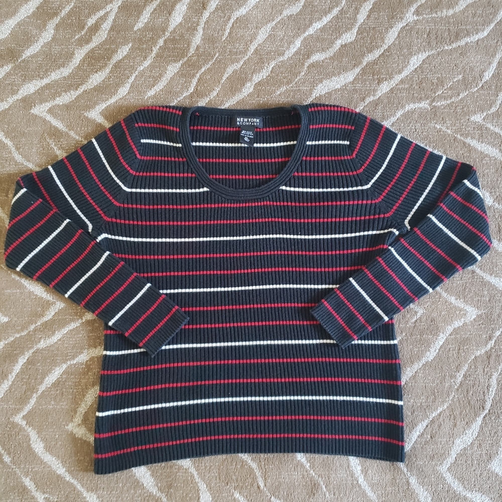 New York and Company stripped long sleeve.